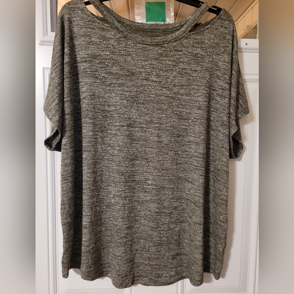 Xersion Knit Sweater XL Oversized gray/Green